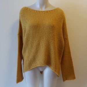 BLONDE CONCEPT MOHAIR WOOL BLEND HI LOW SWEATER L*